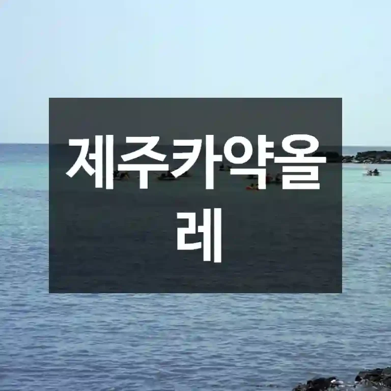 제주카약올레