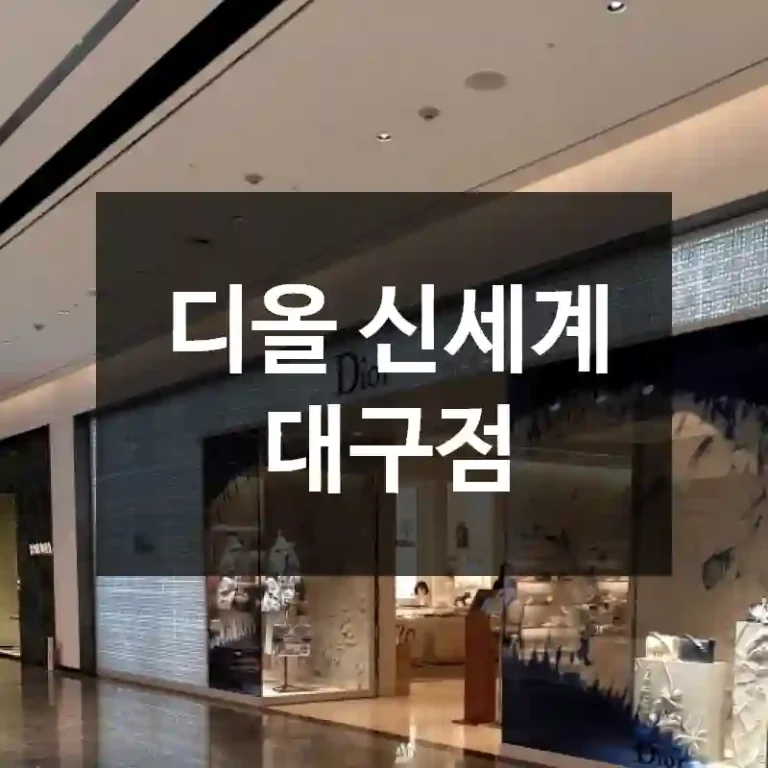 디올 신세계 대구점