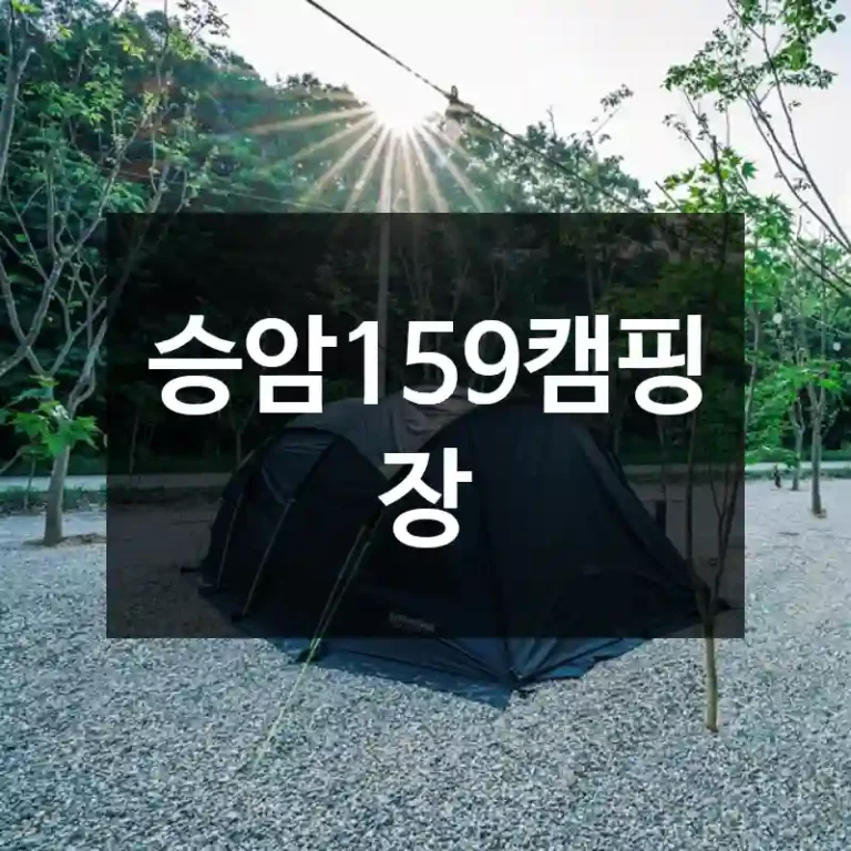 승암159캠핑장