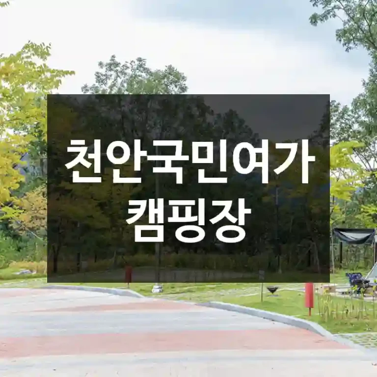 천안국민여가캠핑장