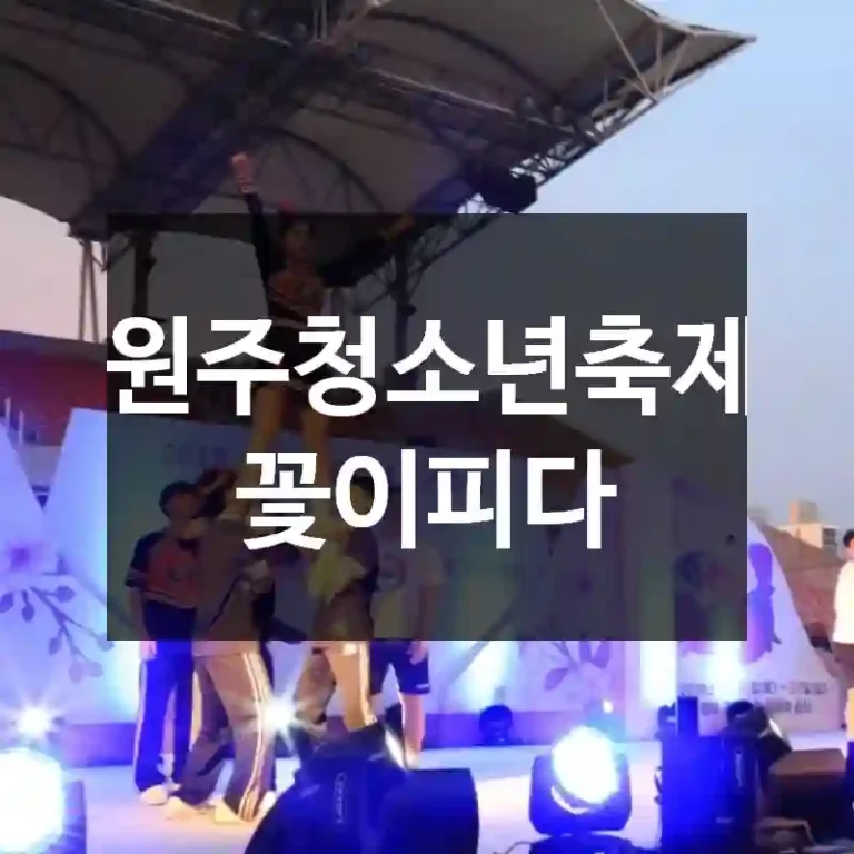 원주청소년축제 꽃이피다
