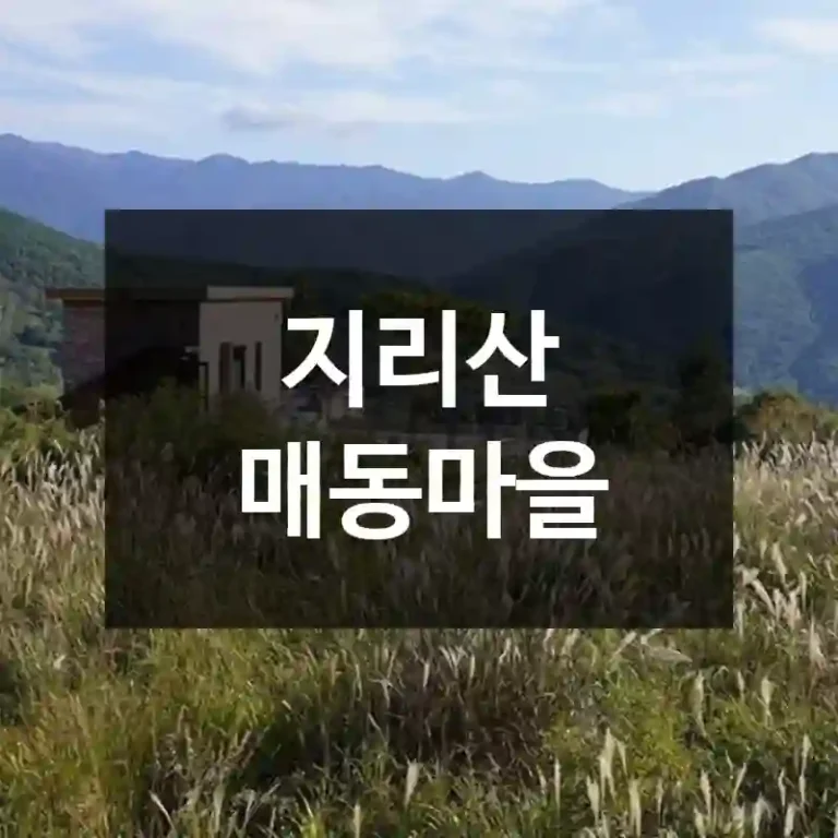 지리산 매동마을