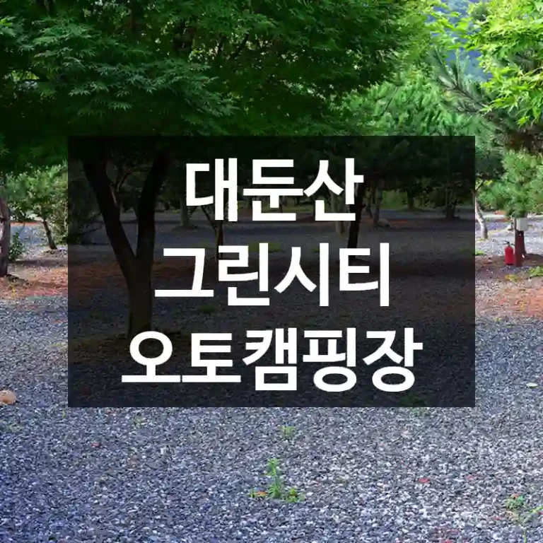 대둔산 그린시티 오토캠핑장