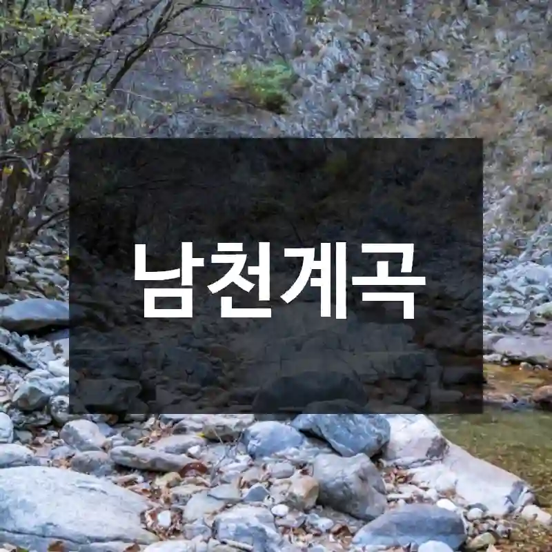 남천계곡