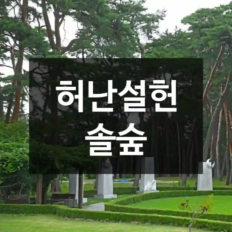 허난설헌 솔숲