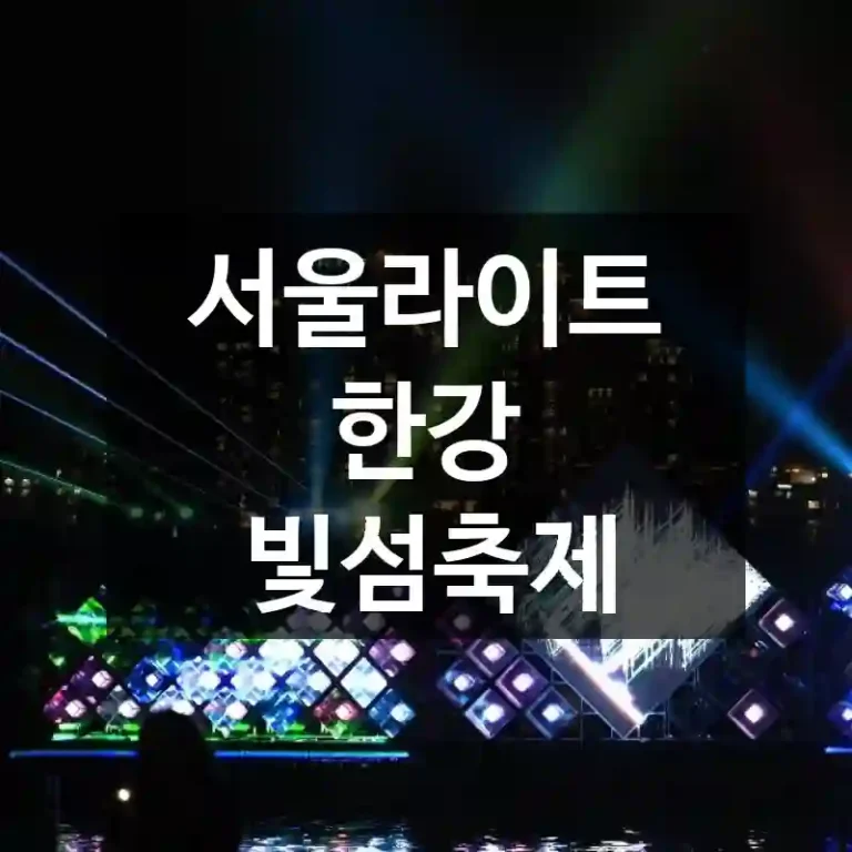 서울라이트 한강 빛섬축제