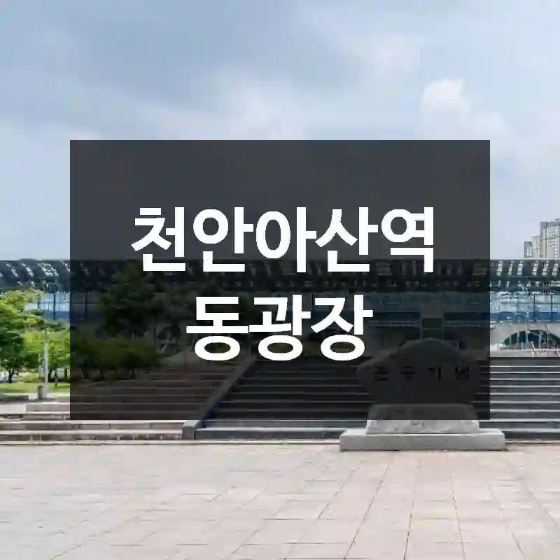 천안아산역 동광장
